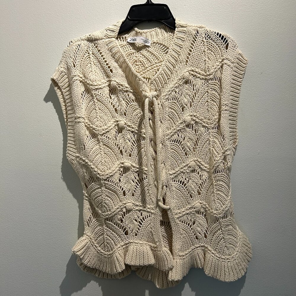 CROCHET KNIT VEST/SWEATER